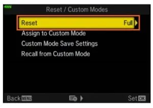 OM5 custom settings explained