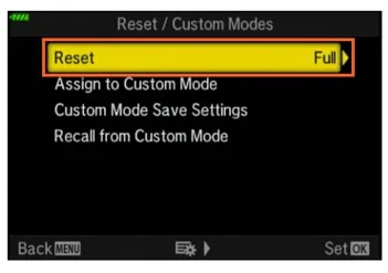 OM5 custom settings explained